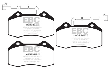 EBC  Yellowstuff Front Brake Pads for 14+ Alfa Romeo 4C 1.75 Turbo