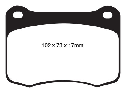 EBC Yellowstuff Rear Brake Pads for 08+ Lexus IS-F 5.0