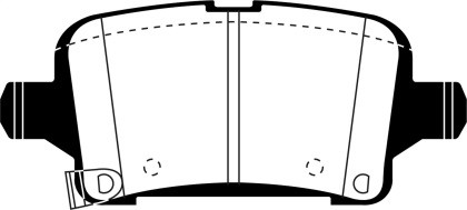 EBC Yellowstuff Rear Brake Pads fpr 2016+ Cruze 1.4L Turbo (10.9in Front Rotor)