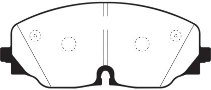 EBC Greenstuff Front Brake Pads for 2017+ Volkswagen Atlas 2.0L Turbo