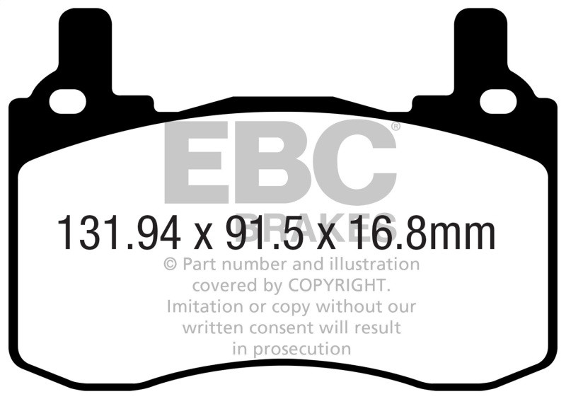 EBC Greenstuff Rear Brake Pads for 2019+ Genesis G70 2.0L Turbo (Brembo)