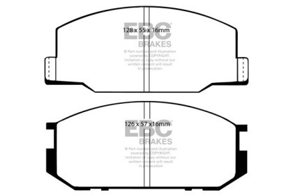 EBC Greenstuff Front Brake Pads for 85-90 Lotus Esprit 2.2