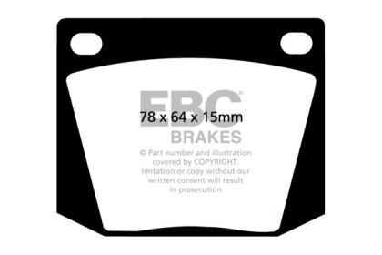 EBC Greenstuff Front Brake Pads for 63-69 Ac Cobra 4.7
