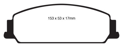 EBC Bluestuff Front Brake Pads for 08-10 Pontiac G8 3.6