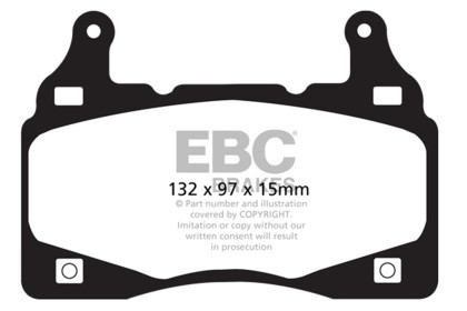 EBC  Bluestuff Front Brake Pads for 11-15 Chevrolet Camaro 6.2L