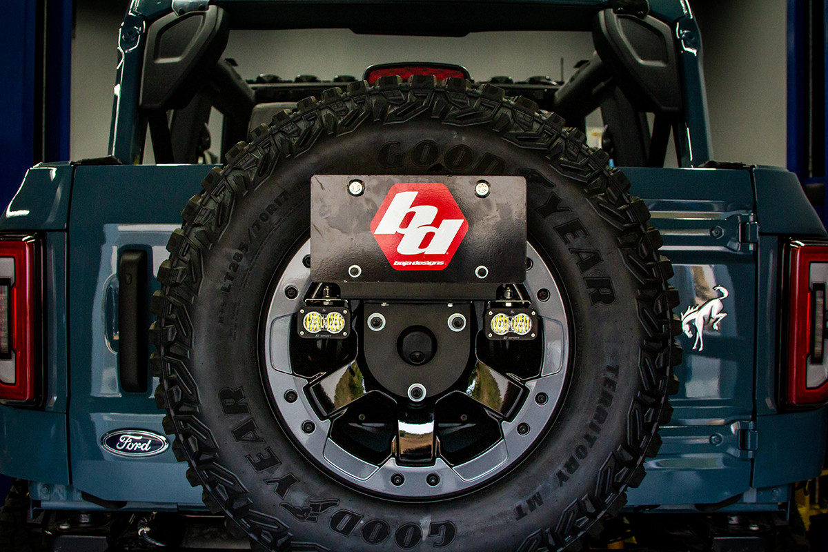 Baja Designs Dual S2 Sport W/C Reverse Kit w/Lic Plate for 2021+ Ford Bronco