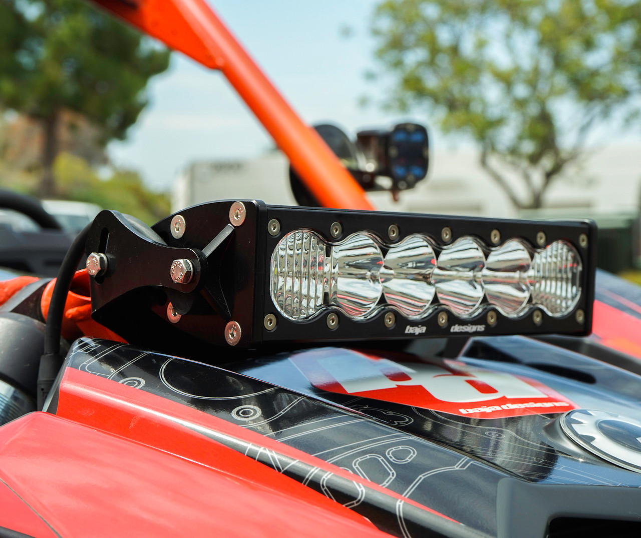 Baja Designs OnX6 Shock Mount Kit w/ 10" OnX6+ Light Bar for Can-Am Maverick X3