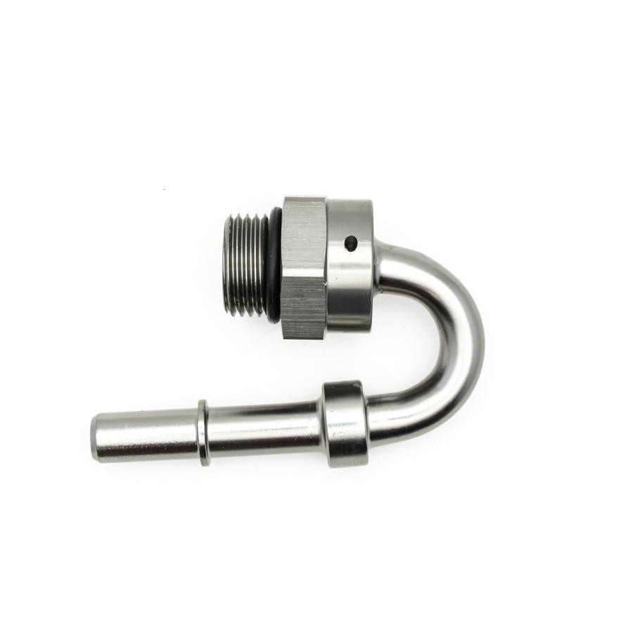 DeatschWerks  8AN ORB Male to 3/8" Male EFI Quick Connect Adapter 180 w/ O-Ring