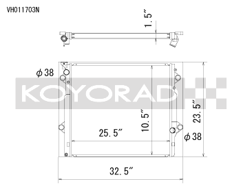 Koyorad Aluminum Radiator - Off-Road Use Only for 03-09 4Runner / GX470 4.7l