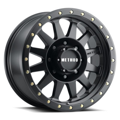 Method MR304 Double Standard 20x10 -18mm Offset 8x170 Matte Black Wheel