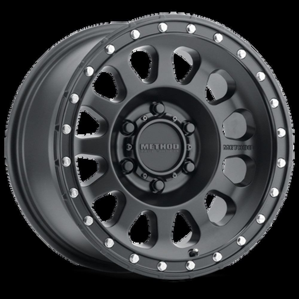 Method MR315 17x9 -12mm Offset 6x5.5 106.25mm CB Matte Black Wheel