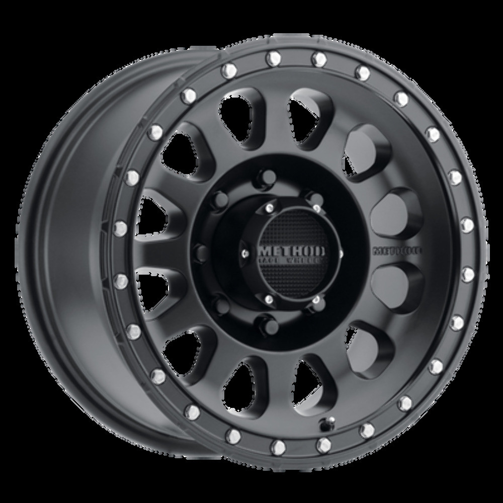 Method MR315 17x8.5 +25mm Offset 8x6.5 130.81mm CB Matte Black Wheel