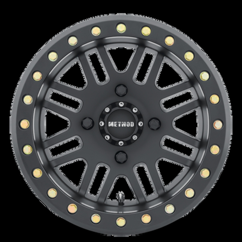 Method MR406 UTV Beadlock 15x8 4+4/-2mm Offset 4x156 132mm CB Matte Black Wheel