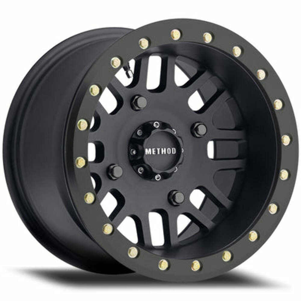 Method MR406 UTV Beadlock 15x8 4+4/0mm Offset 4x136 106mm CB Matte Black Wheel