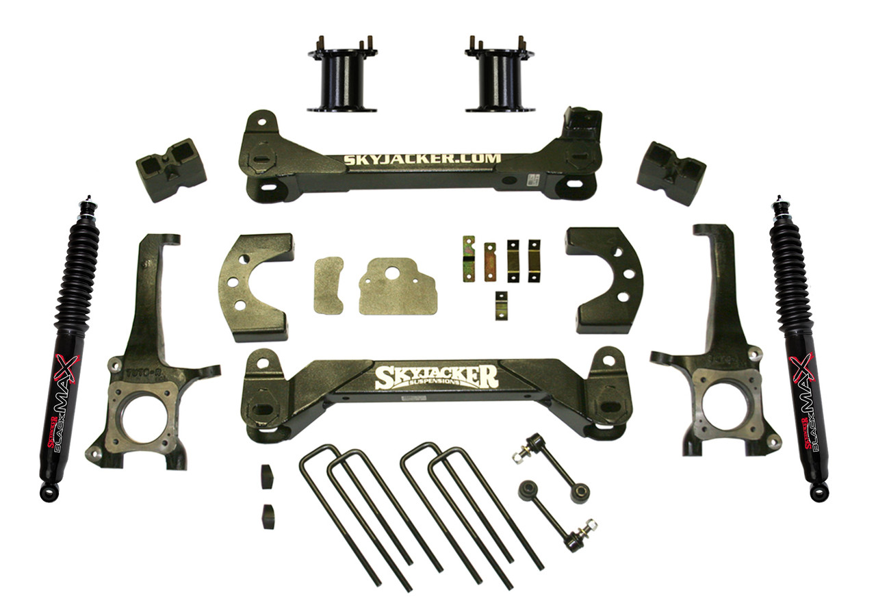Skyjacker 4.5" Front Spacer Lift Kit with Black MAX Shocks for 07-19 Toyota Tundra
