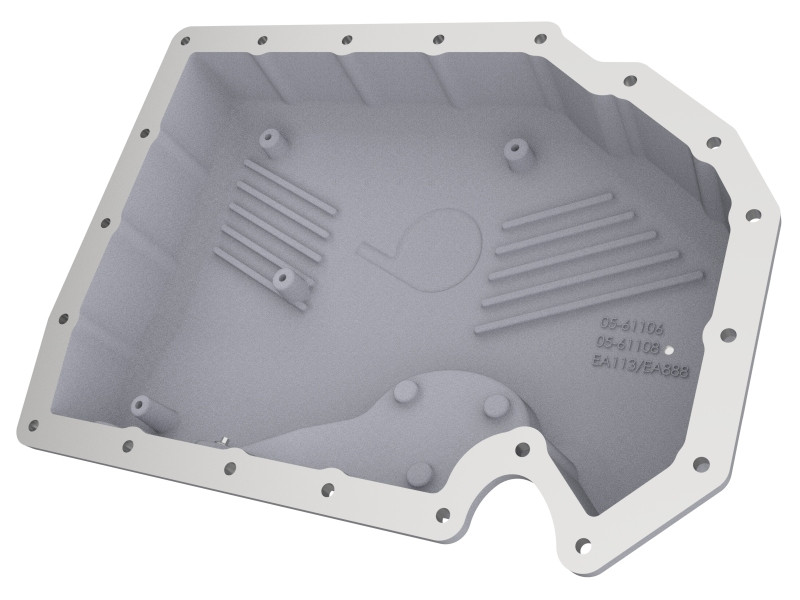 aFe POWER Street Series Engine Oil Pan Raw w/ Machined Fins for 06-21 VW GTI