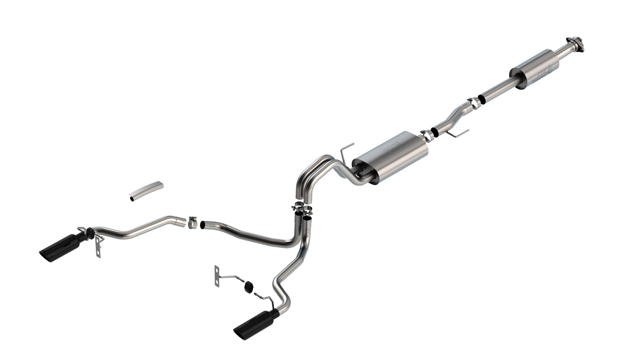 Borla Touring Catback Exhaust w/ Black Tips for 21+ Ford F150 2.7/3.5L