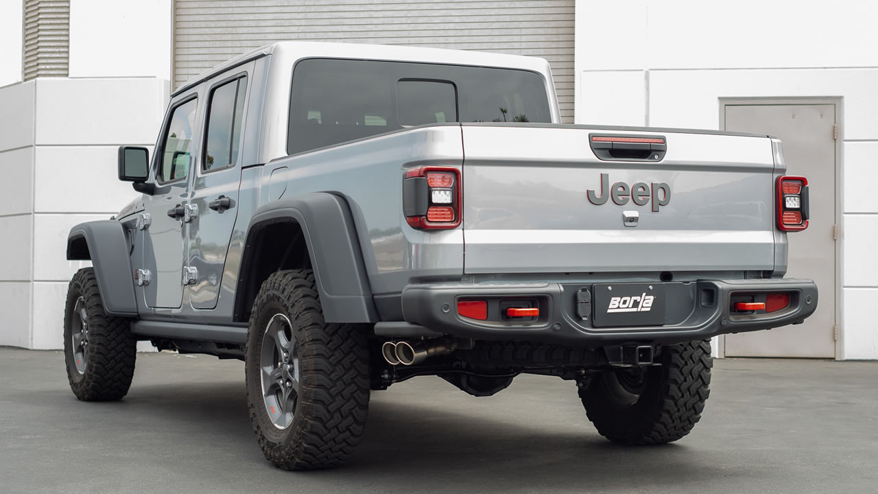 Borla Touring Catback Exhaust Chrome Tip for 20-21 Jeep Gladiator 3.6L