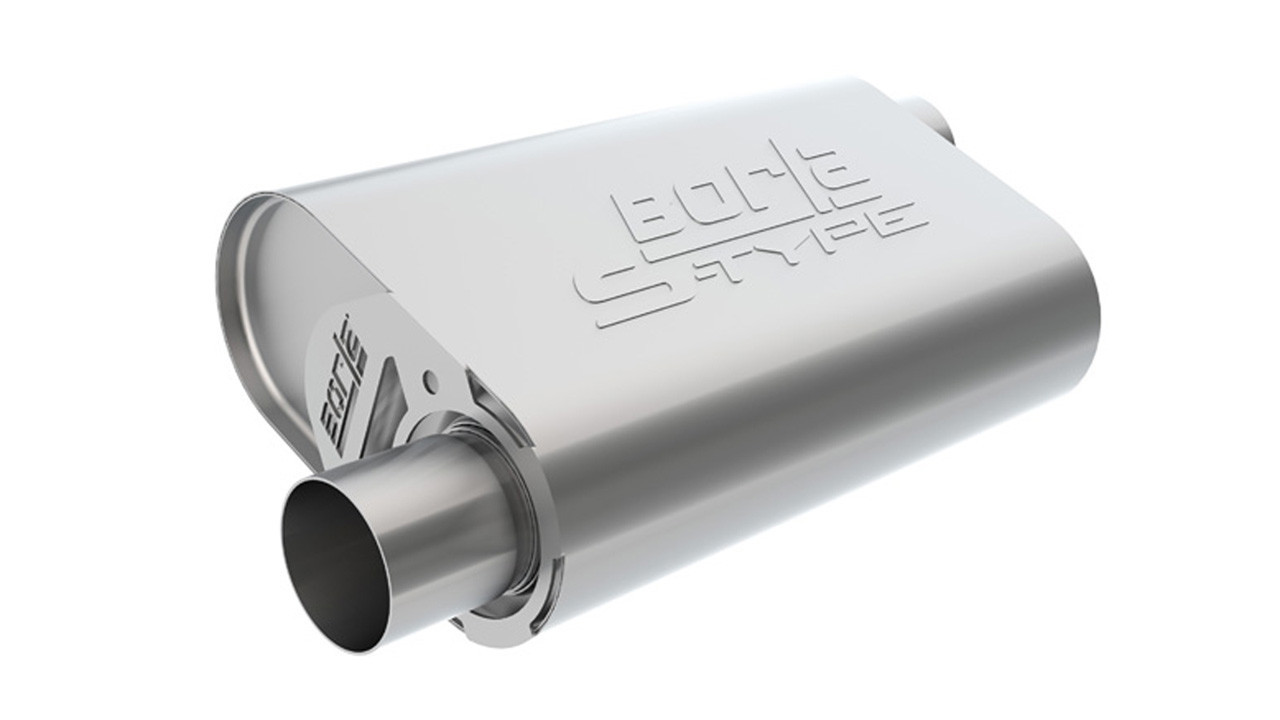 Borla CrateMuffler LS3 S-Type 2.50in Offset/Offset 14inx4.35inx9in Oval Muffler