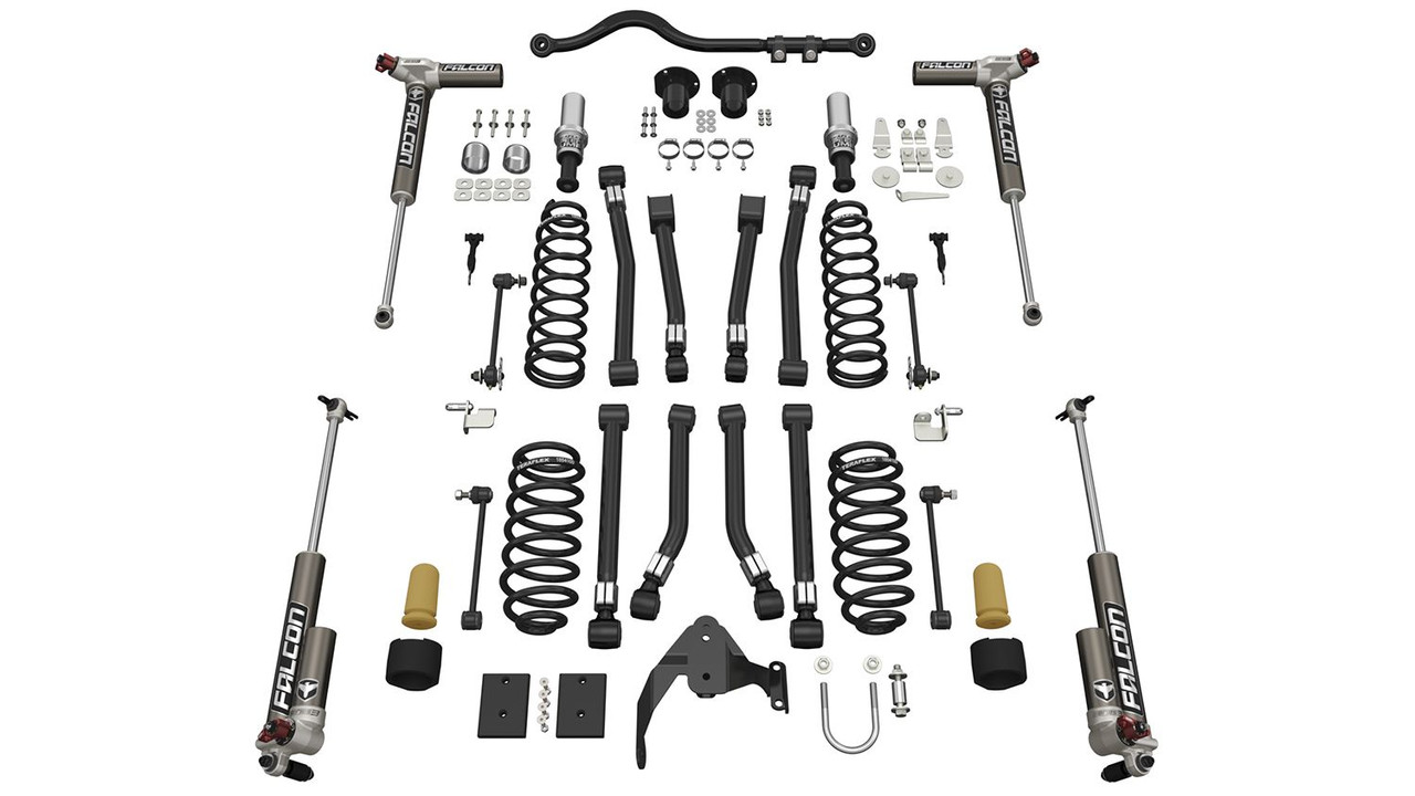 Teraflex 3" Alpine RT3 Short Arm Lift Kit & Falcon 3.3 for JK Wrangler 2dr