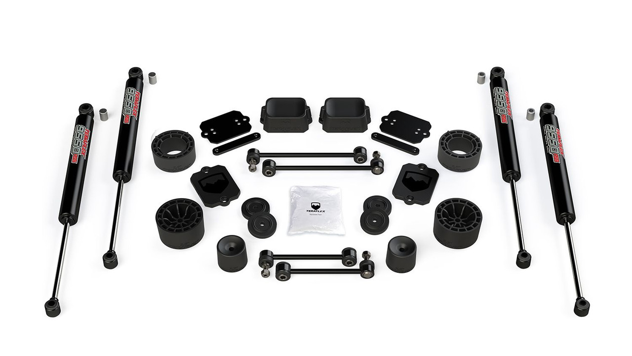 Teraflex 2.5" Spacer Lift Kit & 9550 VSS Shocks for JL 2dr Sport/Sahara