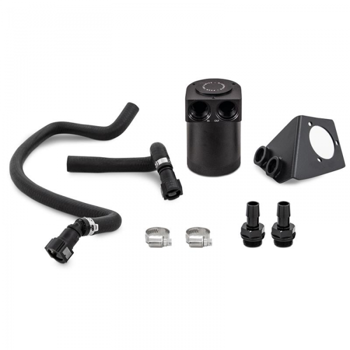 Mishimoto Baffled Oil Catch Can Kit (PCV Side) - Black for 2020+ Corvette C8