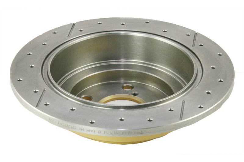 DBA Street Series Drilled & Slotted Rear Rotors - Pair for 02-05 WRX - 644X