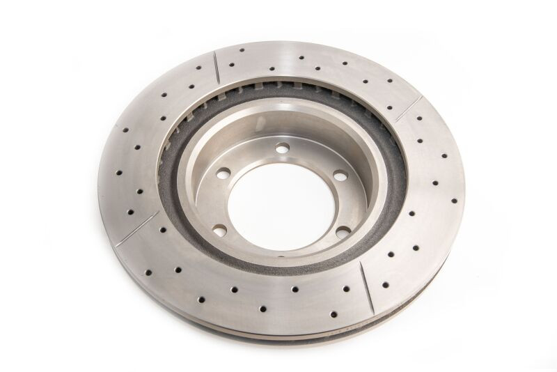 DBA Street Drilled & Slotted Front Rotors for 03-08 Toyota 4Runner w/ 17" Wheels