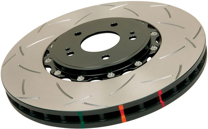 DBA 5000 Series Slotted Front Rotors w/ Blk Hats for 11-15 Grand Cherokee 380mm