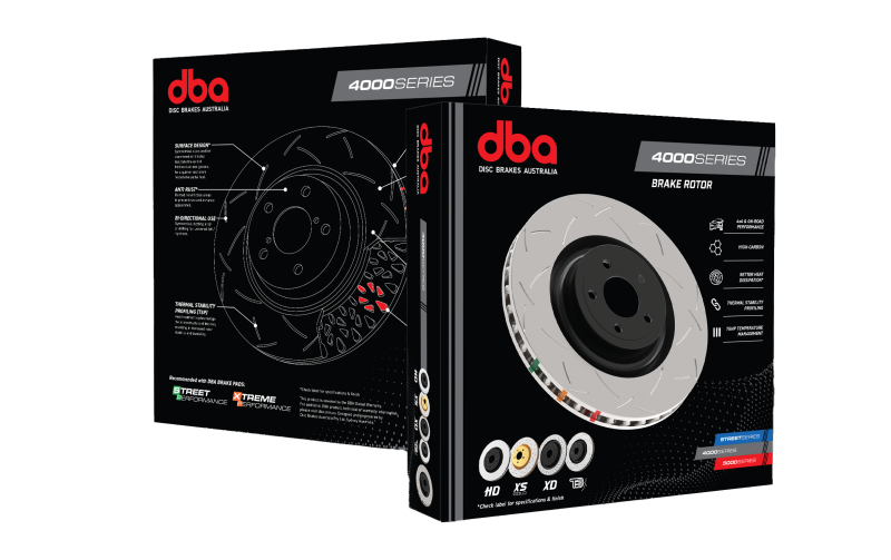 DBA 4000 Series Slotted Front Rotors for 03-05 Neon SRT4 - 42446S
