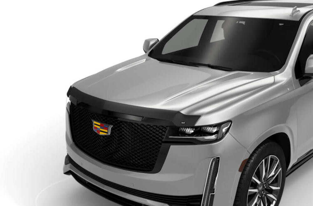 AVS Aeroskin Hood Protector - Matte Black for 2021 Cadillac Escalade