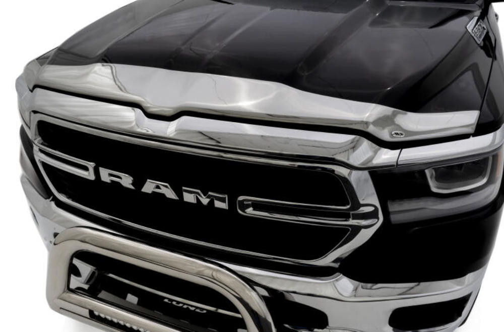 AVS Aeroskin Low Profile Acrylic Hood Shield - Chrome for 2019 Dodge RAM 1500