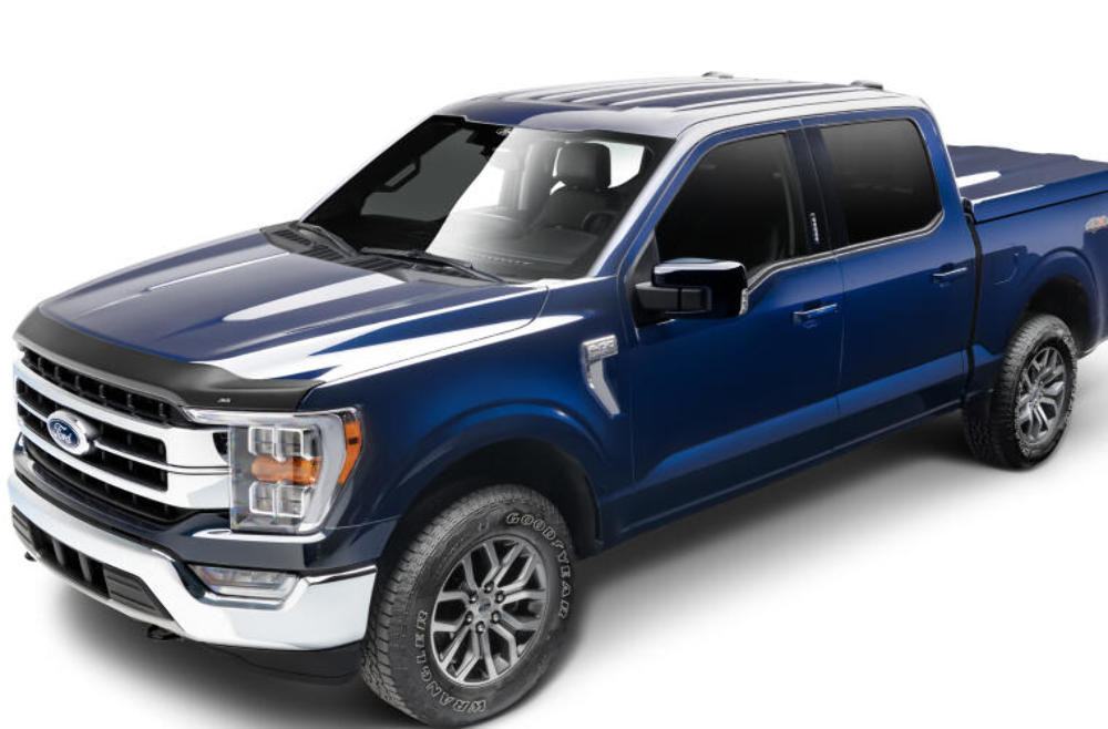 AVS Aeroskin Low Profile Hood Shield - Matte Black for 2021 Ford F-150