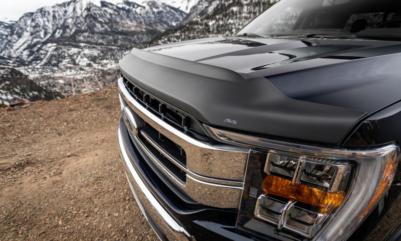 AVS Aeroskin II Textured Low Profile Hood Shield - Black for 2021 Ford F-150