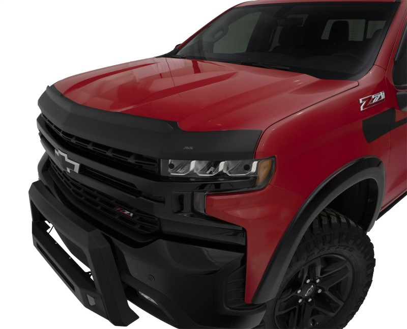 AVS Aeroskin II Low Profile Hood Shield - Black for 2019 Chevrolet Silverado 1500