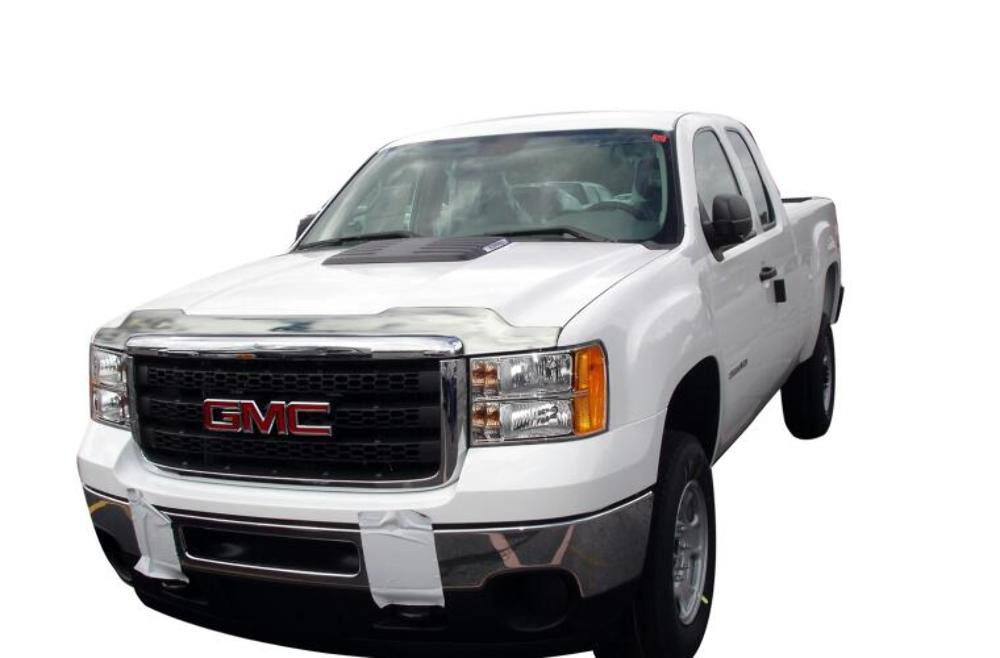 AVS Aeroskin Low Profile Hood Shield - Chrome for 11-14 GMC Sierra 2500