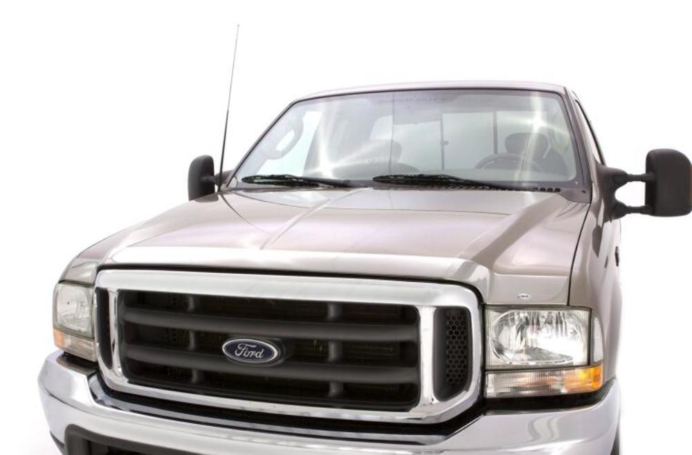 AVS Aeroskin Low Profile Hood Shield - Chrome for 99-07 Ford F-250