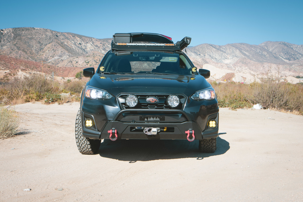 Body Armor 4x4 HiLine Front Winch Bumper for 18-21 Subaru Crosstrek