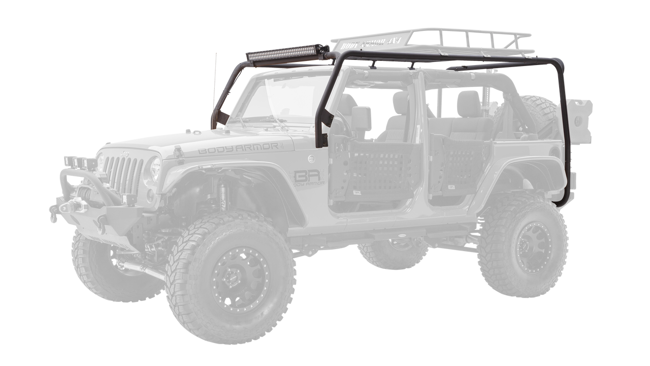 Body Armor 4x4 Cargo Roof Rack Box 2 Of 2 for 07-18 Jeep Wrangler JK 2 Door