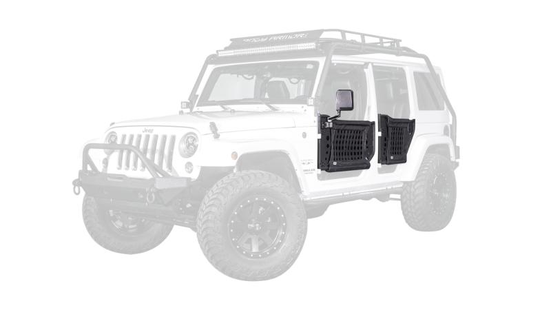 Body Armor 4x4 Gen 3 Trail Doors Rear Pair for 07-18 Jeep Wrangler