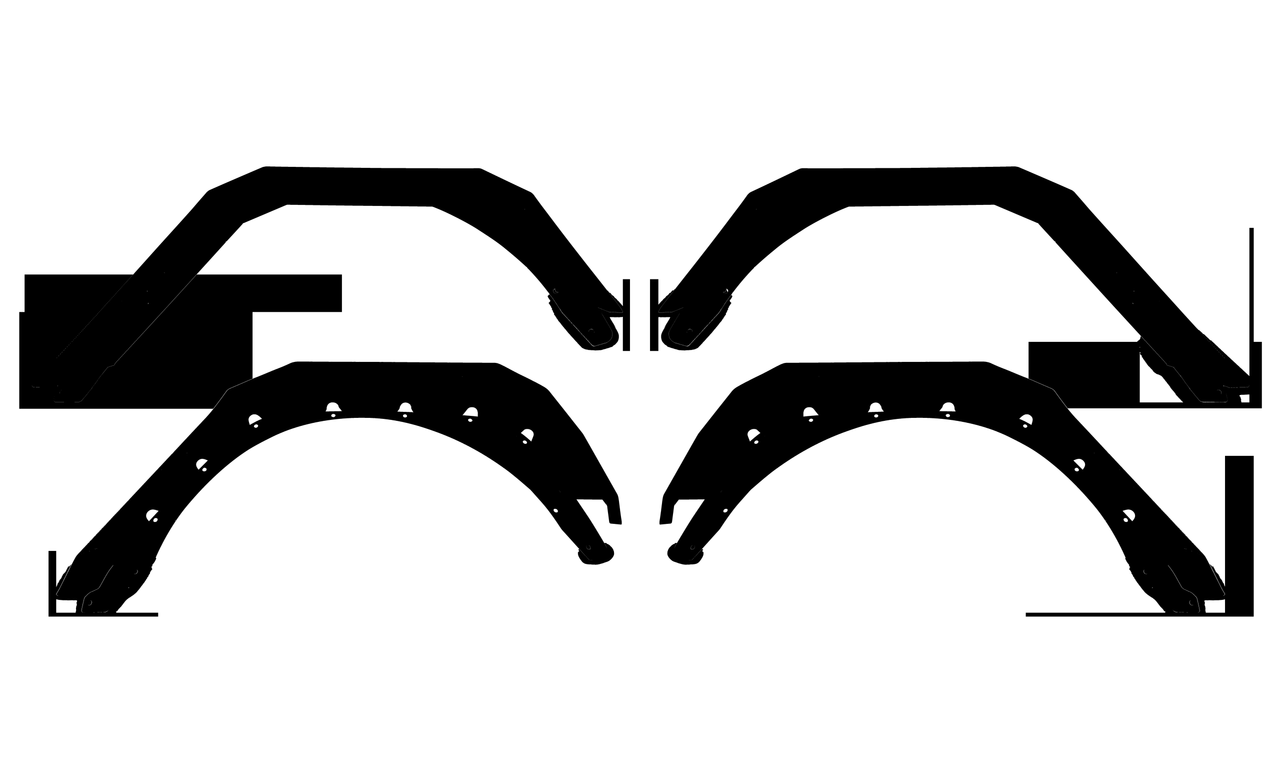 Body Armor 4x4 Rear Fender Flares for 2019+ Jeep Wrangler JL