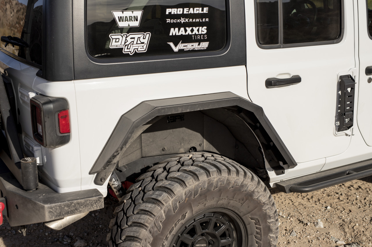 Body Armor 4x4 Rear Fender Flares for 2019+ Jeep Wrangler JL