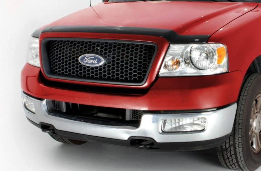 AVS Aeroskin Low Profile Acrylic Hood Shield - Smoke for 04-08 Ford F-150