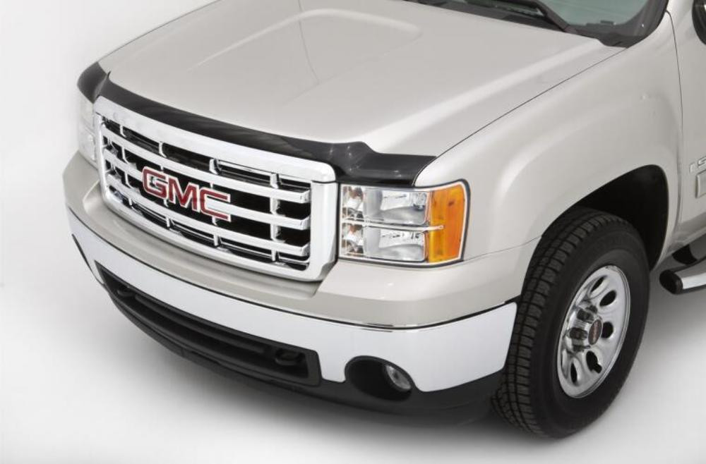 AVS Aeroskin Low Profile Acrylic Hood Shield - Smoke for 07-13 GMC Sierra 1500