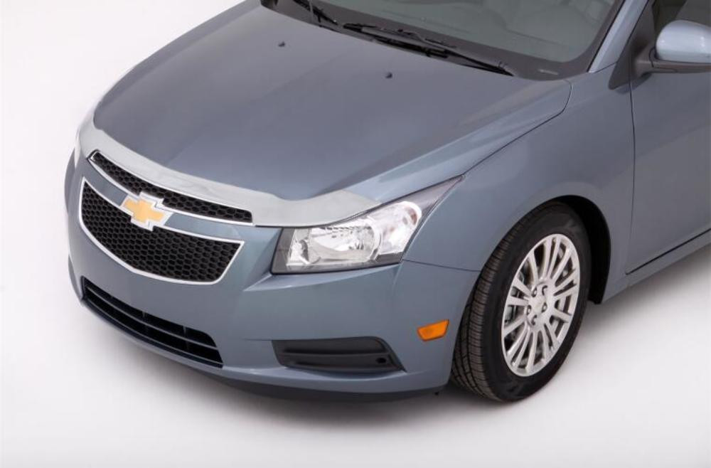 AVS Aeroskin Low Profile Hood Shield - Chrome for 11-15 Chevy Cruze