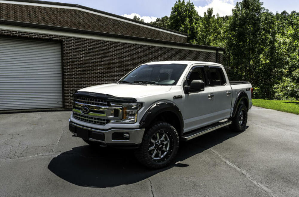 AVS High Profile Bugflector II Hood Shield - Smoke for 15-18 Ford F-150
