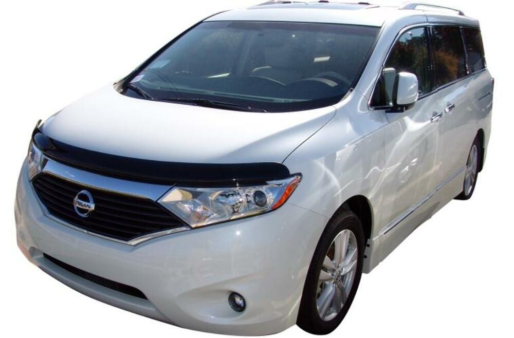 AVS High Profile Bugflector II Hood Shield - Smoke for 11-16 Nissan Quest