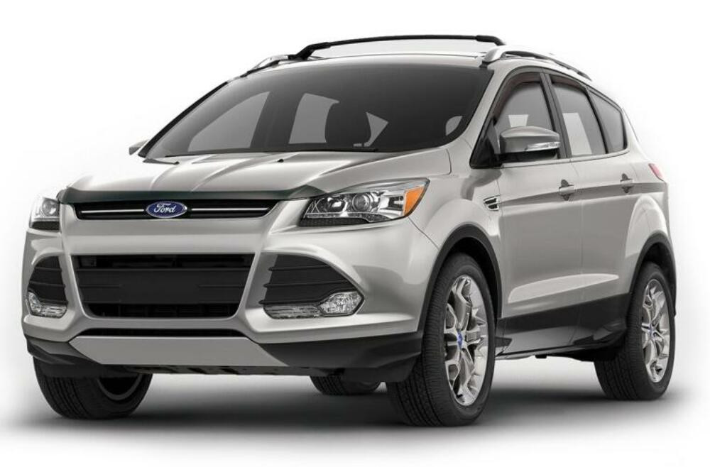 AVS High Profile Bugflector II Hood Shield - Smoke for 13-16 Ford Escape