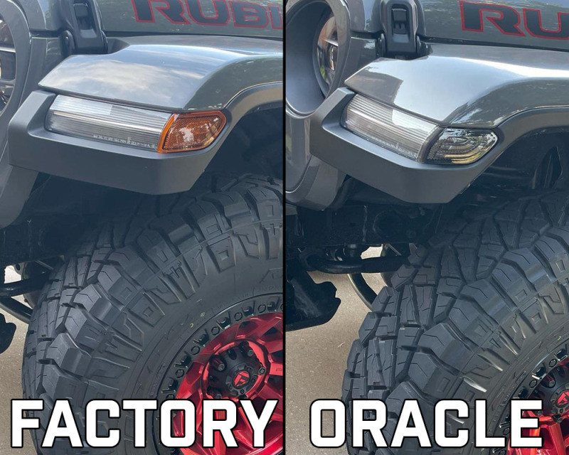 Oracle Smoked Lens LED Front Sidemarkers for Jeep Wrangler JL
