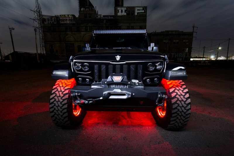 Oracle VECTOR Series Full LED Grille Flat Black for Jeep Wrangler JL/JT